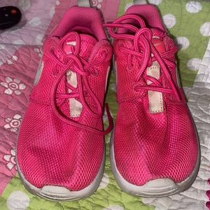 Pink Nike shoes